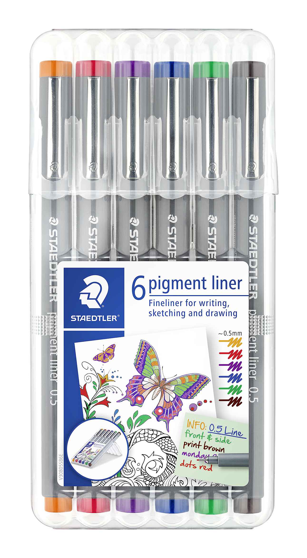 Rotuladores Calibrados Staedtler pack 02-04-08 Pigment liner