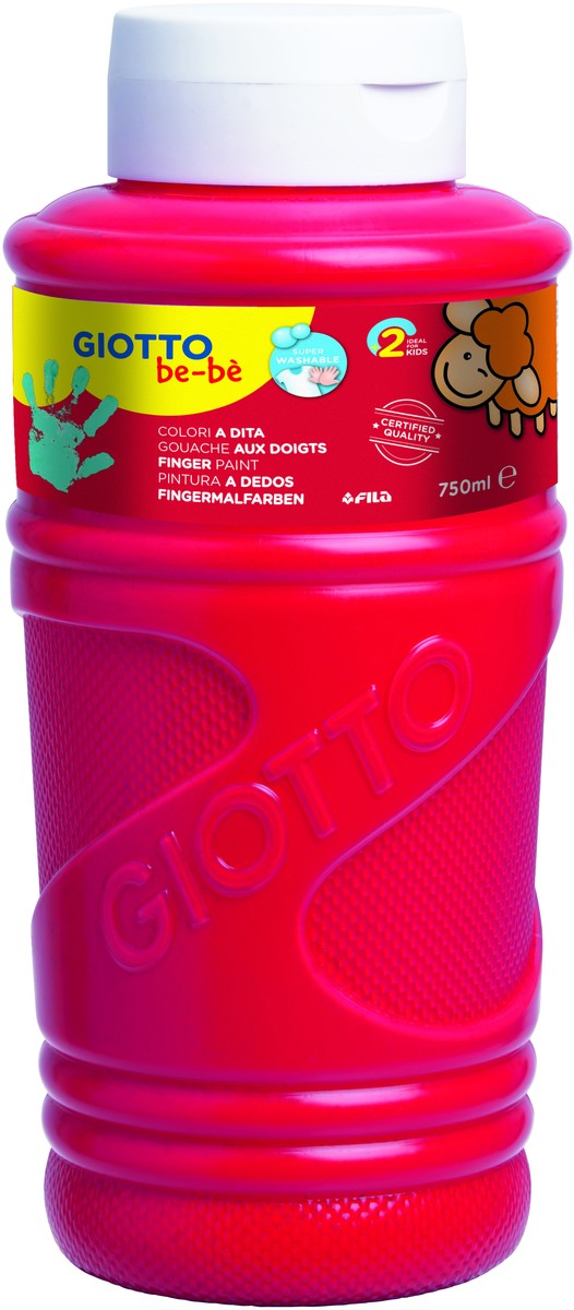 PINTURA DEDOS GIOTTO BOTELLA 750 ML AMARILLO